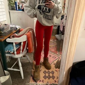 Red Fabletics Leggings